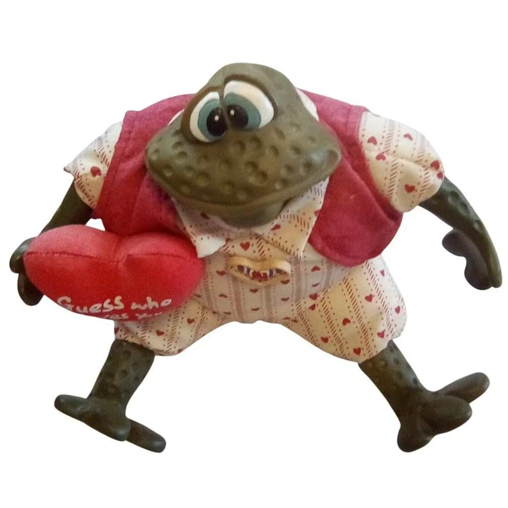 Russ Berrie, Prince Charming Frog & Valentine Heart Figurine 2005 Collectible - Picture 11 of 12